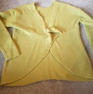 Loft open back/tie sweater NWT